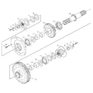 FL360F B00745+ZL30.02–00 Output shaft assembly