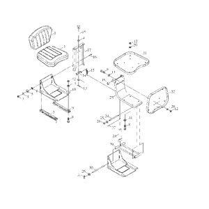 FL360F B01413+9D650–44B010000A0 Somet seat assembly