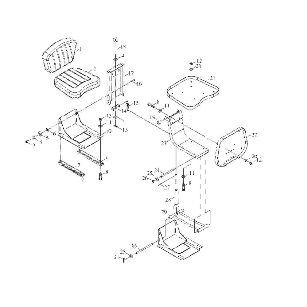 FL360F B01413+9D650–44B010000A0 Somet seat assembly