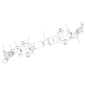 FL360F B02313+9D650–25A030000A0 Yuandong middle transmission shaft assembly