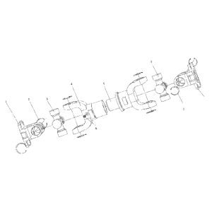 FL360F B02313+9D650–25A040000A0 Yuandong rear transmission shaft assembly