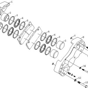FL958 BRAKES HOE ASSEMBLY