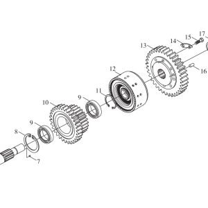 FL360F B00745+ZL30.03–00 Input Shaft Assembly