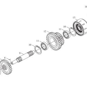 FL360F B00745+ZL30.04–00 Intermediate Shaft Assembly