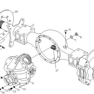 FL958 FRONT DRIVING AXLE ASSEMBLY