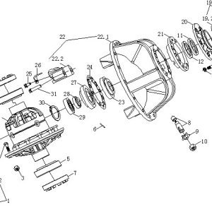 FL958 FRONT MAIN REDUCER ASSEMBLY