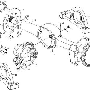 FL958 REAR DRIVING AXLE ASSEMBLY
