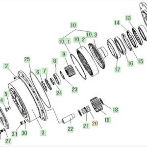 FL958 WHEEL-END REDUCTION ASSEMBLY