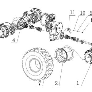 STR L58 Drive Axle Assembly